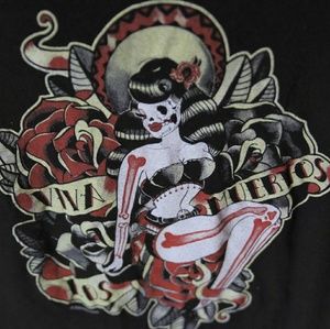 Viva Los Muertos Pinup/Rockabilly t-shirt